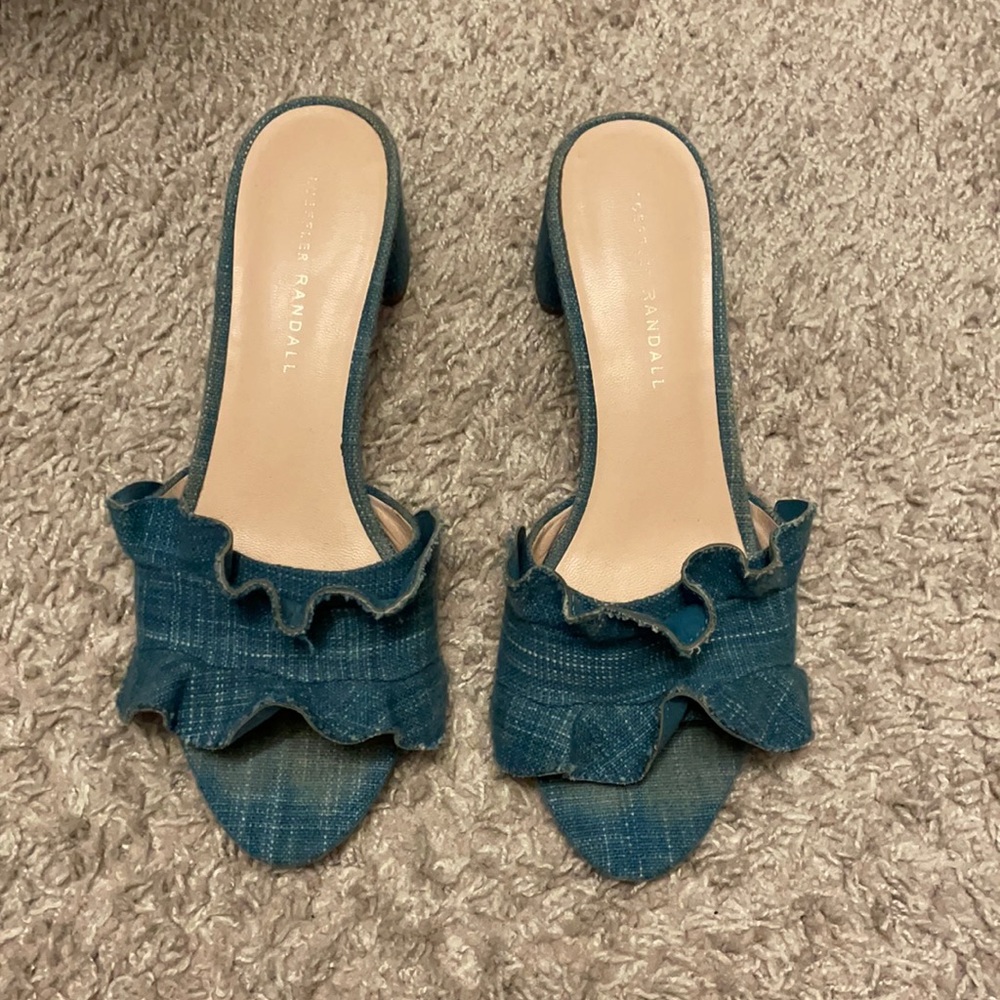 Loeffler Randall denim sandal